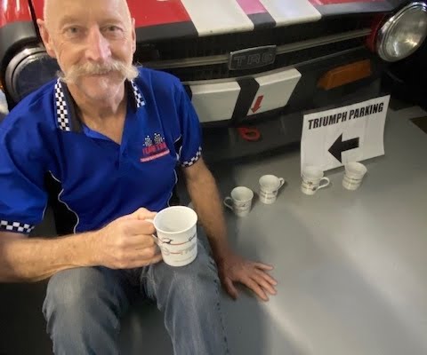 Barry Pritchett spare cups to catch the oil drips
