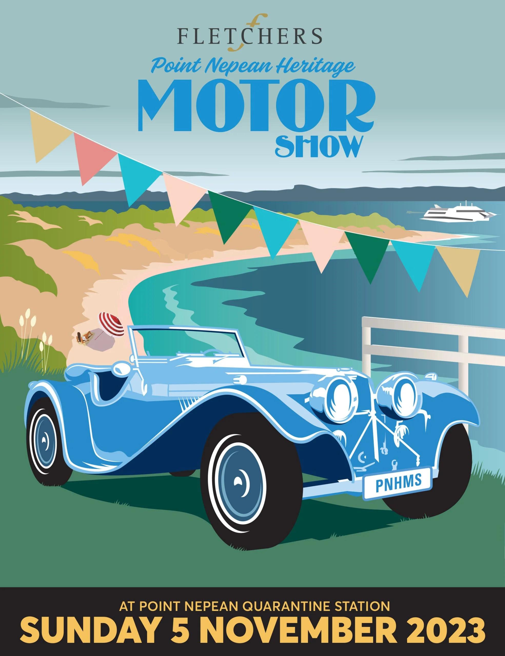 Fletchers Point Nepean Heritage Motor Show 2023 EVENT POSTER scaled 1